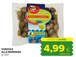Tigre Vongole alla marinara offerta