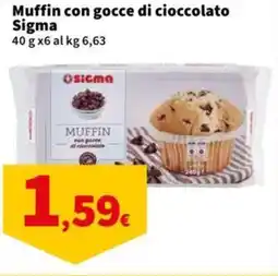 Sigma Muffin con gocce di cioccolato Sigma offerta