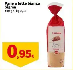 Sigma Pane a fette bianco Sigma offerta