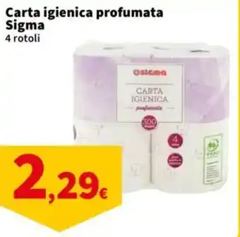 Sigma Carta igienica profumata Sigma offerta