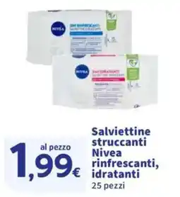 Sigma Salviettine struccanti Nivea rinfrescanti, idratanti offerta