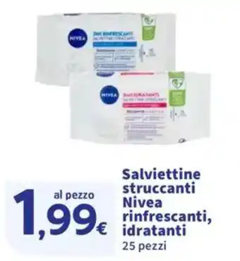 Sigma Salviettine struccanti Nivea rinfrescanti, idratanti offerta