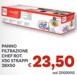 Vivo Supermercati Panno filtrazione chef rot. x50 strappi 38x50 offerta