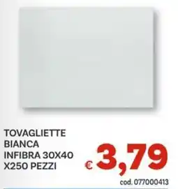 Vivo Supermercati Tovagliette bianca INFIBRA offerta