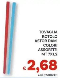 Vivo Supermercati Tovaglia rotolo astor dam. offerta