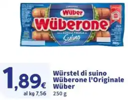 Sigma Würstel di suino Wüberone l'Originale Wüber offerta