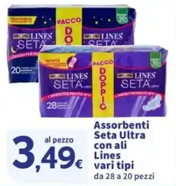 Sigma Assorbenti Seta Ultra con ali Lines offerta