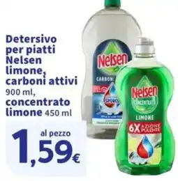 Sigma Detersivo per piatti Nelsen limone, carboni attivi concentrato limone offerta