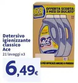 Sigma Detersivo igienizzante classico Ace offerta