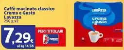 Sigma Caffè macinato classico Crema e Gusto Lavazza offerta