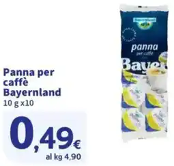 Sigma Panna per caffè Bayernland offerta