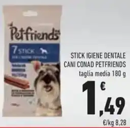 Conad Stick igiene dentale cani conad petfriends offerta