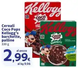 Sigma Cereali Coco Pops Kellogg's barchette, palline offerta