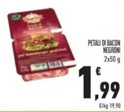 Conad Petali di bacon negroni offerta