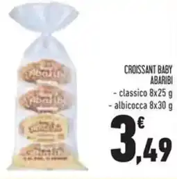 Conad Croissant baby abaribi offerta