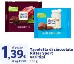 Sigma Tavoletta di cioccolato Ritter Sport offerta