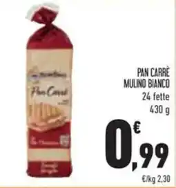 Conad Pan carre mulino bianco offerta