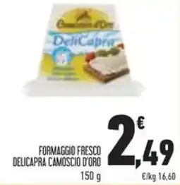 Conad Formaggio fresco delicapra camoscio d'oro offerta