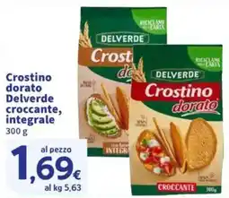 Sigma Crostino dorato Delverde croccante, integrale offerta