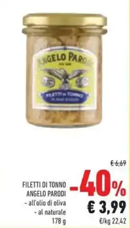 Conad Filetti di tonno angelo parodi offerta