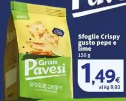 Sigma Sfoglie Crispy gusto pepe e lime offerta