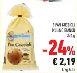 Conad 8 pan goccioli mulino bianco offerta