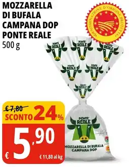 Tigros Mozzarella di bufala campana dop PONTE REALE offerta