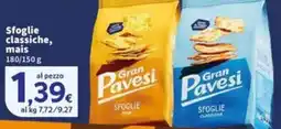 Sigma Gran Pavesi Sfoglie classiche, mais offerta