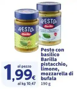 Sigma Pesto con basilico Barilla pistacchio, limone, mozzarella di bufala offerta