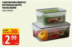 Tigros Contenitori ermetici rettangolari ppl FACKELMANN offerta