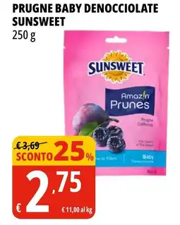 Tigros Prugne baby denocciolate sunsweet offerta
