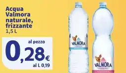 Sigma Acqua Valmora naturale, frizzante offerta