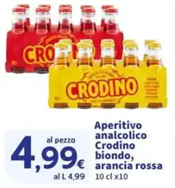 Sigma Aperitivo analcolico Crodino biondo, arancia rossa offerta