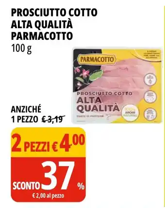 Tigros Prosciutto cotto alta qualità PARMACOTTO offerta