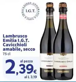 Sigma Lambrusco Emilia I.G.T. Cavicchioli amabile, secco offerta