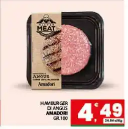 Eurospar HAMBURGER DI ANGUS AMADORI offerta