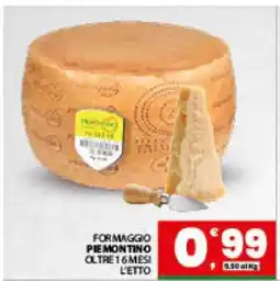 Eurospar FORMAGGIO PIEMONTE offerta
