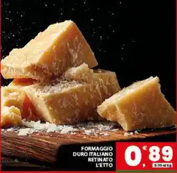 Eurospar FORMAGGIO DURO ITALIANO RETINATO L'ETTO offerta
