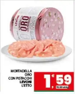 Eurospar MORTADELLA ORO CON PISTACCHI LEVONI L'ETTO offerta