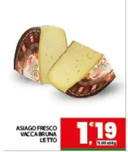 Eurospar ASIAGO FRESCO VACCA BRUNA LE TTO offerta