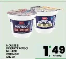 Eurospar MOUSSE E DESSERT PROTEICI MULLER offerta