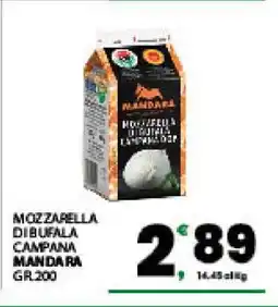 Eurospar MOZZARELLA DI BUFALA CAMPANA MANDARA offerta