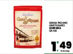 Eurospar GRANA PADANO GRAT TUGIATO SORESINA GR.100 offerta