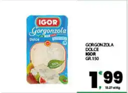 Eurospar Gorgonzola dolce offerta