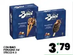 Eurospar CONI BACI PERUGINA X4/STECCO X 3 offerta