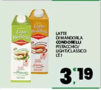 Eurospar LATTE DI MANDORLA CONDORELLI offerta