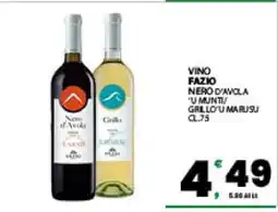 Eurospar VINO FAZIO offerta