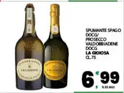 Eurospar SPUMANTE SPAGO DOCG/PROSECCO VALDOBBIADENE DOCG offerta