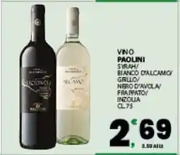 Eurospar Vino Paolini offerta