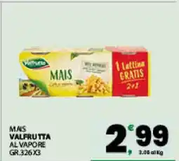 Eurospar MAIS VALFRUTTA AL VAPORE offerta